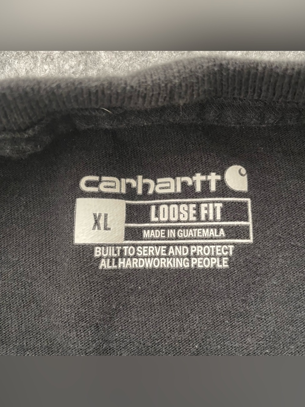 Carhartt Shirt Mens XL‎ Lot Of 2 Black Olive Loose Fit Workwear Heavyweight K87 - Picture 5 of 16